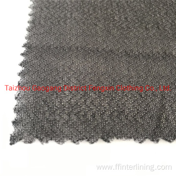 100% polyester twill woven fusible interlining 75d